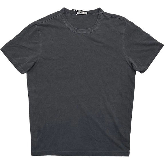 Buck Mason Slub Classic Fit Curved Hem Made In USA L/S Ivory T-Shirt - Foto 13